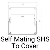 Knotwood Self Mating SHS to cover 120mm post 150mm (6") - 5650mm (18'6") (14)